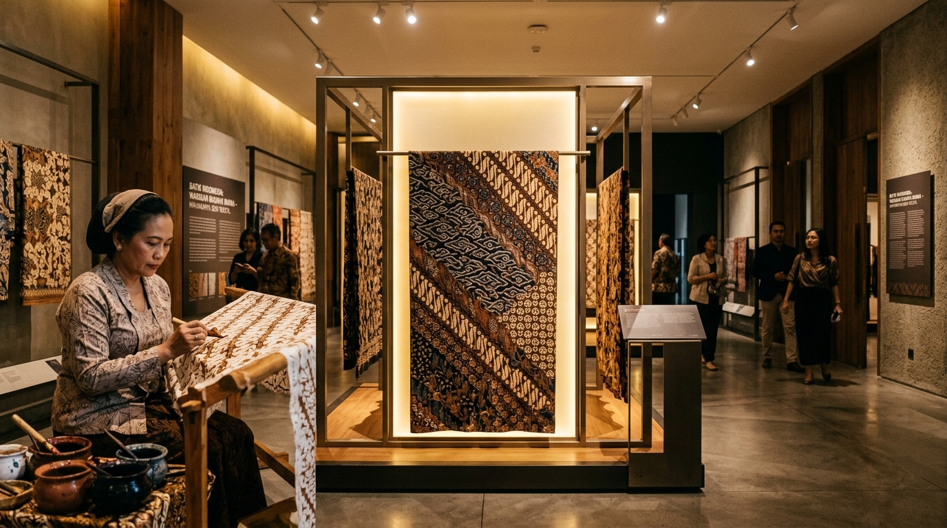 Indonesian batik heritage exhibition