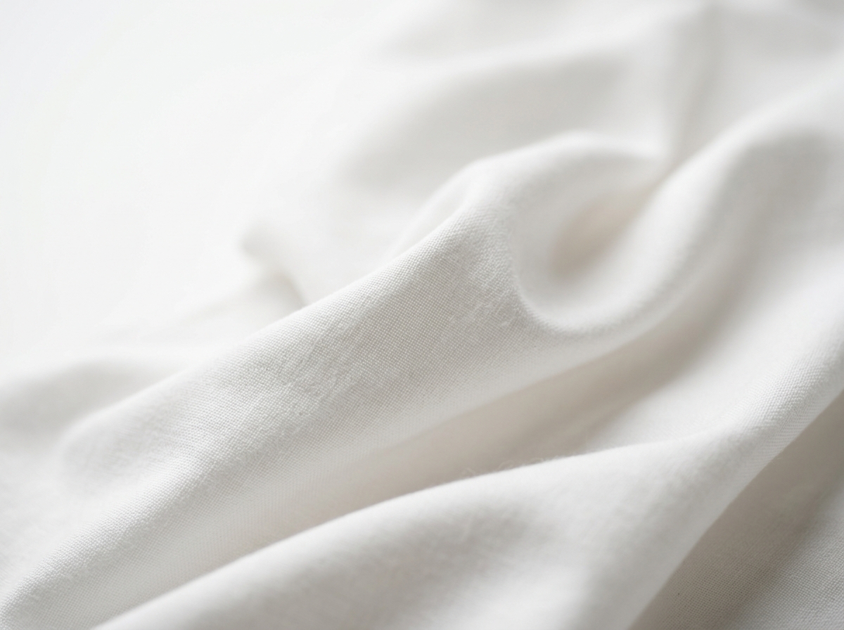 Premium white cotton fabric