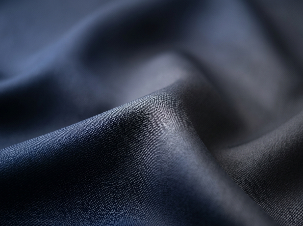 Modern navy polyester fabric