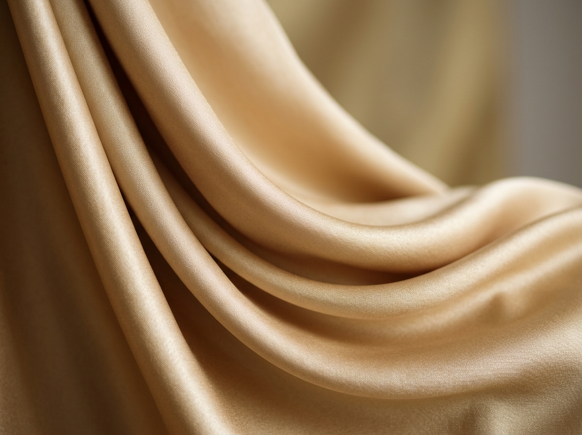 Luxurious champagne gold silk blend
